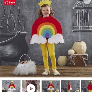 Like New! Pottery Barn Kids sz 4-6 Rainbow Costume